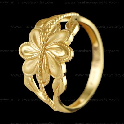 22 KT GOLD LADIES PAPER CASTING RING
